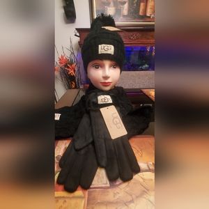 Ugg hat , scarf , glove set